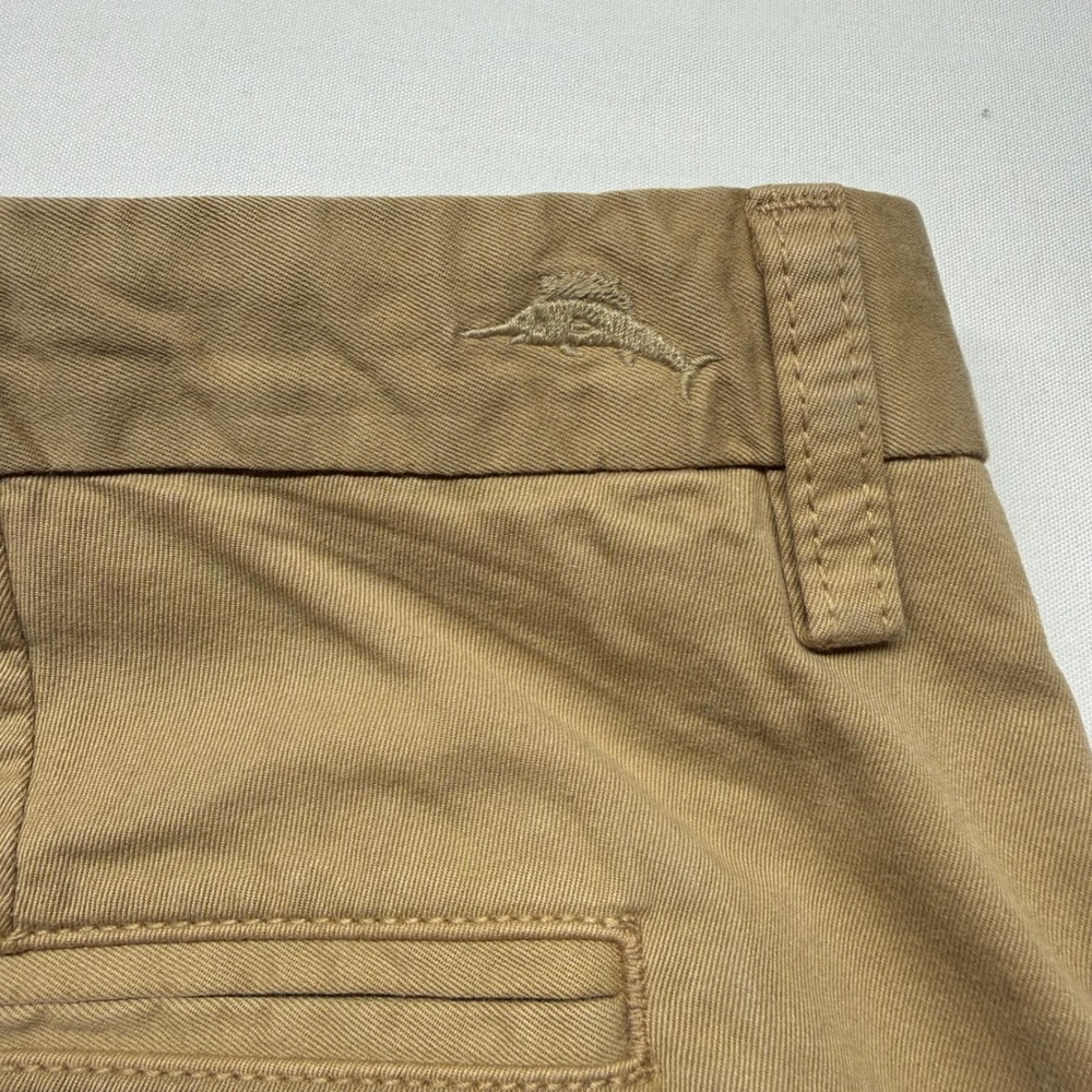 Tommy Bahama Island Chino Shorts Mens 36 NWT Khaki Pima Cotton Modal - Picture 6 of 10